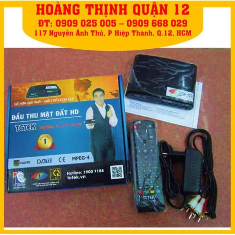 [Chính Hãng DVB-T2] Đầu thu mặt đất DVB T2/ TCTEK377 Xem miễn phí 65kênh truyền hình/ có sách hướngdẫn lắp ráp & cài đặt