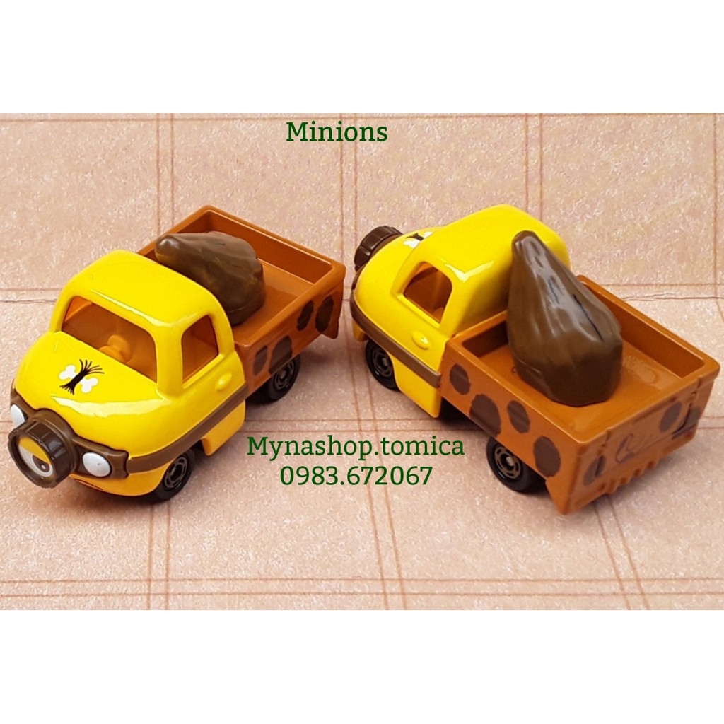 Đồ chơi mô hình tĩnh xe tomica không hộp, Minions hạt dẻ