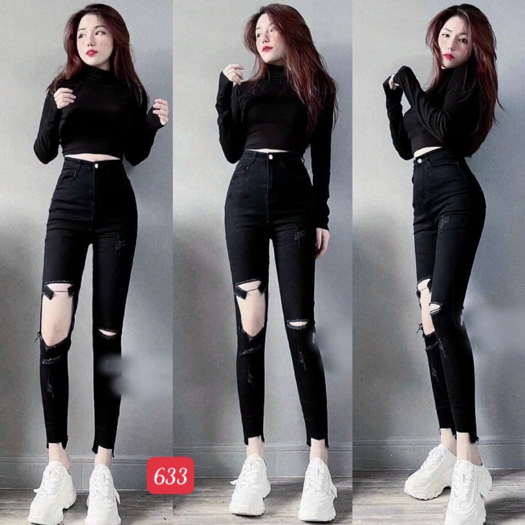 Quần Jean Nữ Lưng Cao ❤️FREESHIP❤️ Quần Bò Nữ Mẫu Mới Form Ôm Chuẩn Body Thời Trang Chuẩn Hàng Shop A-T Fashion - QJNU41