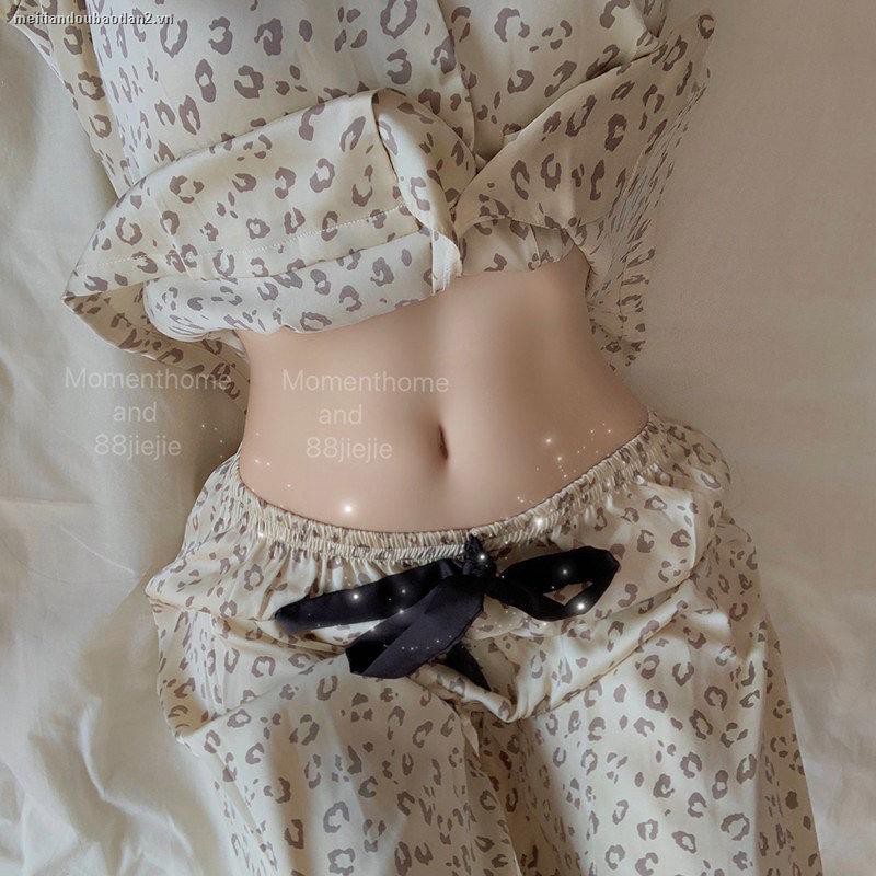 Bộ Đồ Ngủ Pijama Dài Tay Họa Tiết Da Báo Quyến Rũ Cho Nữ | BigBuy360 - bigbuy360.vn
