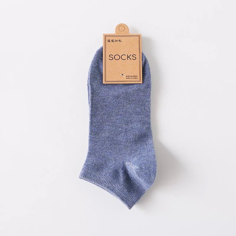 Tất Vớ Trơn Cổ Ngắn Thấp Thoáng Mát - Kháng Khuẩn Khử Mùi Chống Hôi Chân Cả Nam Nữ (Unisex) Muối Tiêu - Hanlly Fashion