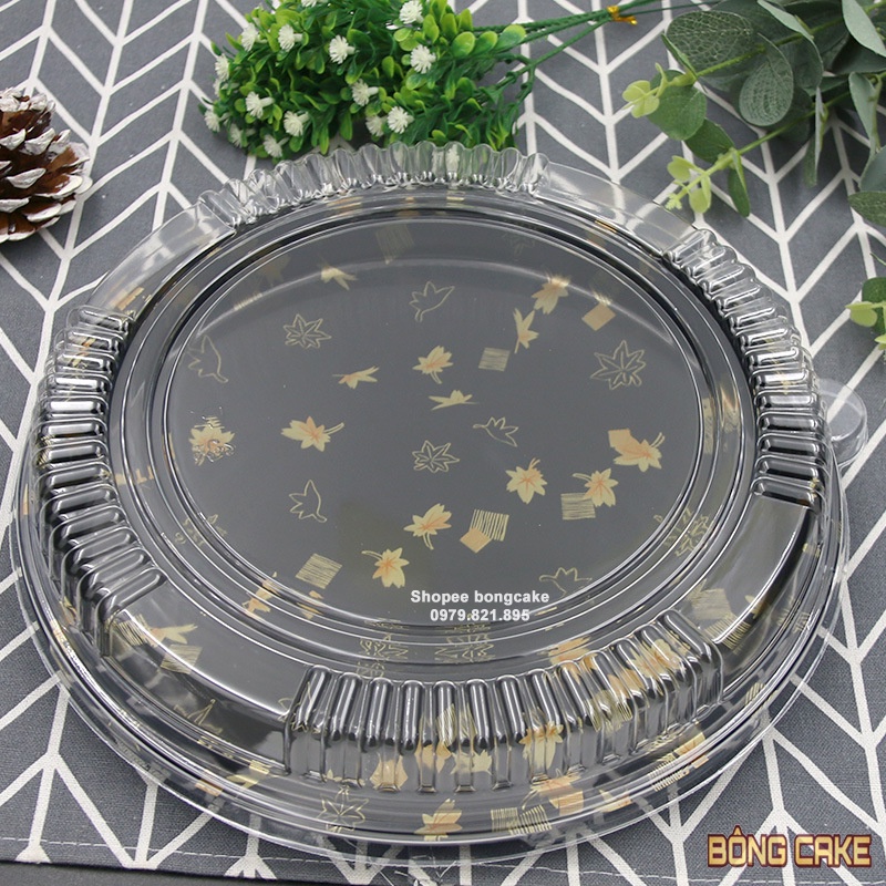 Set 20 khay nhựa đựng sushi kèm nắp nhựa vồng
