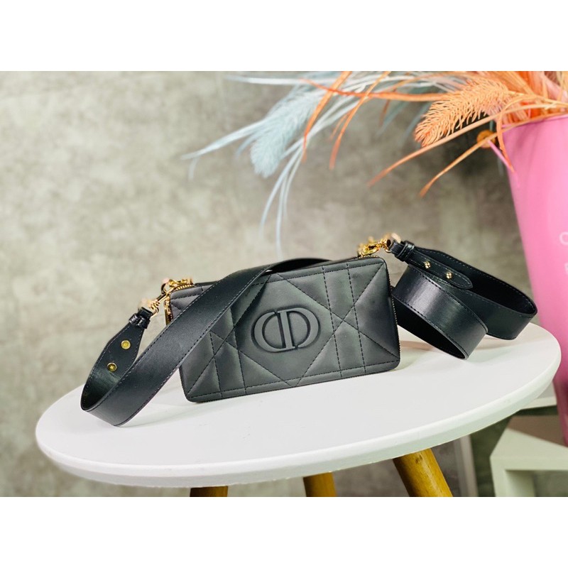 Túi đeo chéo nữ Dior CD da thật cao cấp mẫu bản hộp hình chữ nhật
