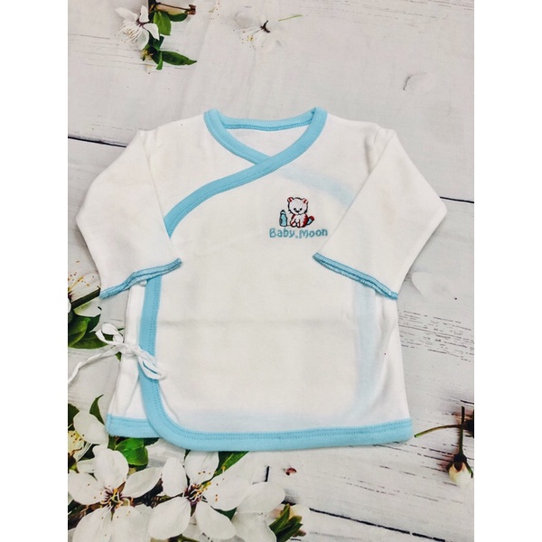 Áo cột dây sơ sinh tay dài Moon form 5-7kg