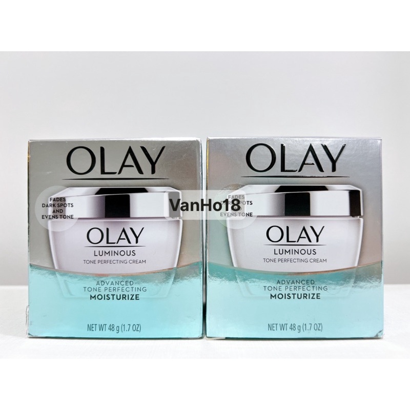 Kem dưỡng trắng da mờ vết thâm nám OLAY Luminous Advanced Tone Perfecting Cream Moisturize 48g