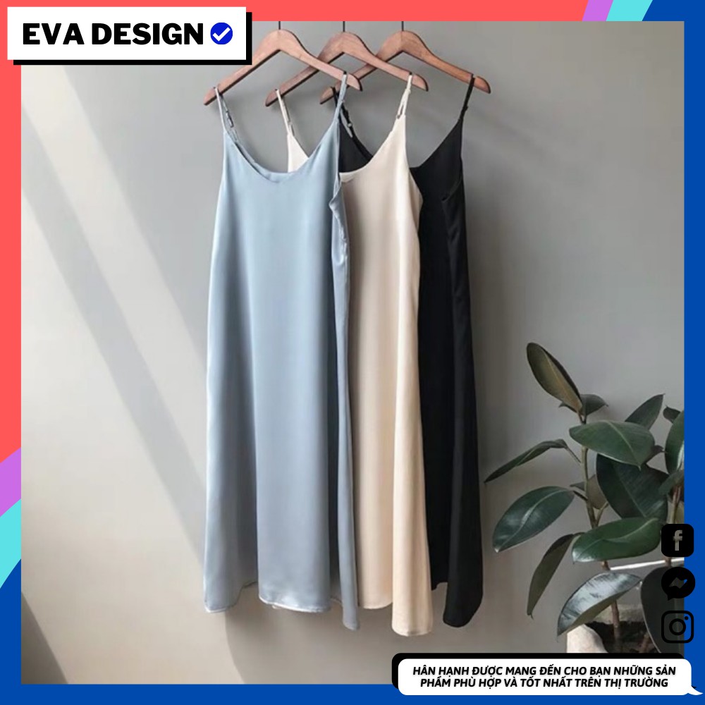 Đầm hai dây lụa [ QUẢNG CHÂU LOẠI I ] siêu đẹp siêu mát siêu cưng