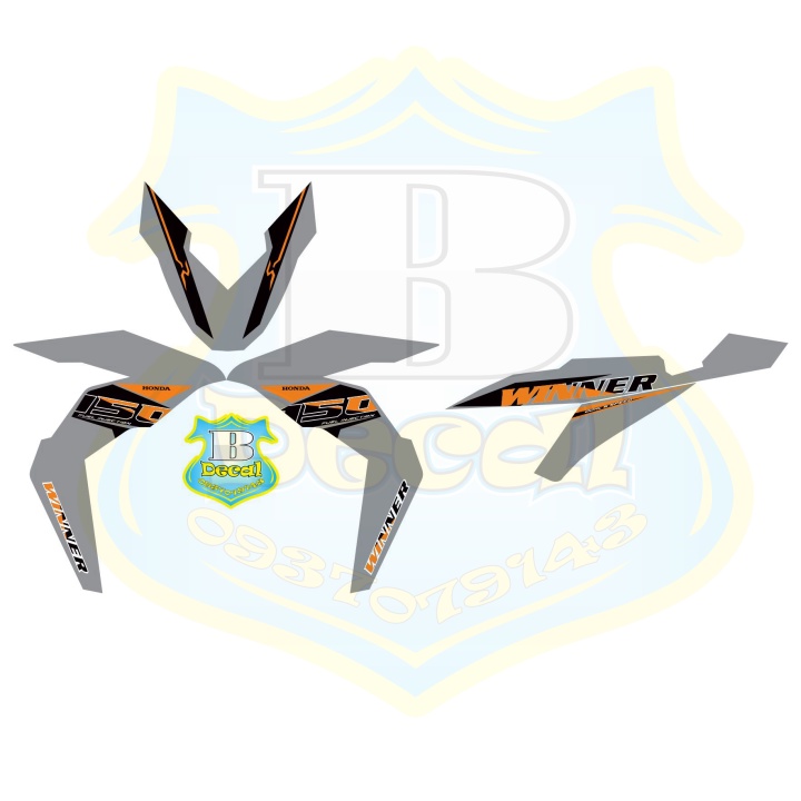 ( Quí khách vui lòng mang ra tiệm cho thợ dán ) Tem winner xám