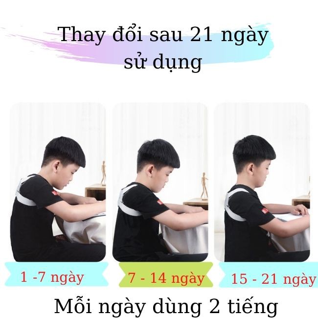 Đai Chống Gù Lưng,Đai Chống Gù Cho Bé, Đai Chống Gù Điện Tử Thông Minh Cảm Biến Rung Tự Động Phù Hợp Người Lớn trẻ em