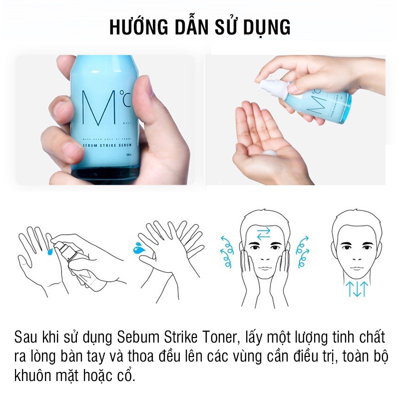 Serum kiểm soát dầu dành cho nam MdoC Sebum Strike Serum 30ml, 100ml MSR011