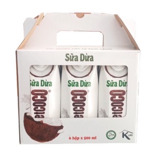 Combo 6 hộp sữa dừa Vietcoco 500ml/hộp