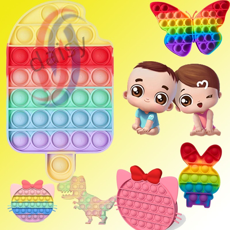 Đồ chơi nút bấm xả stress POP IT 2021 không gây tiếng ồn