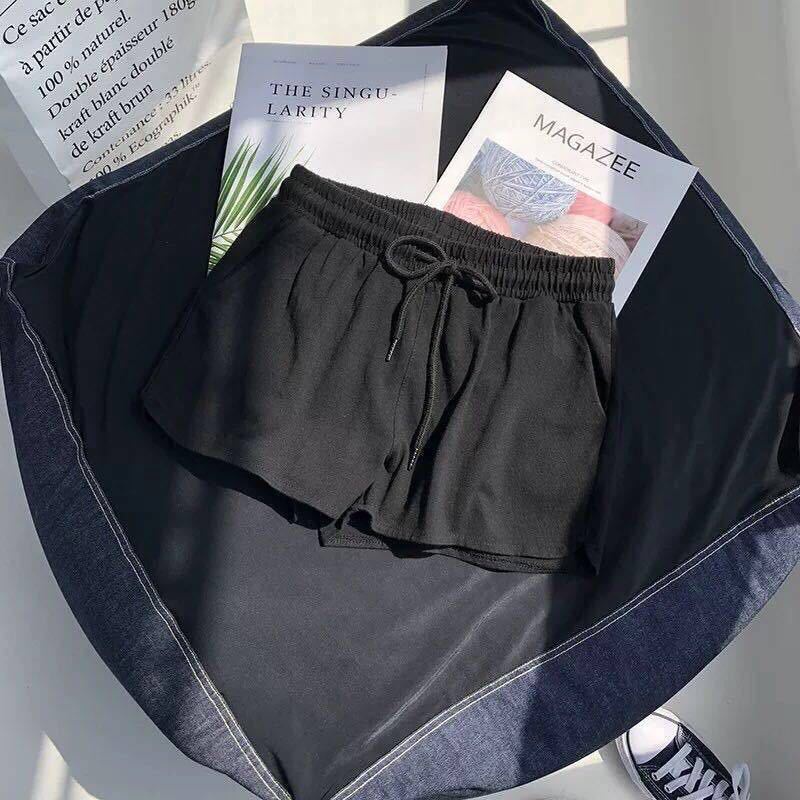 DUNEA Quần short thể thao lưng cao dáng rộng năng động thời trang dành cho nữ