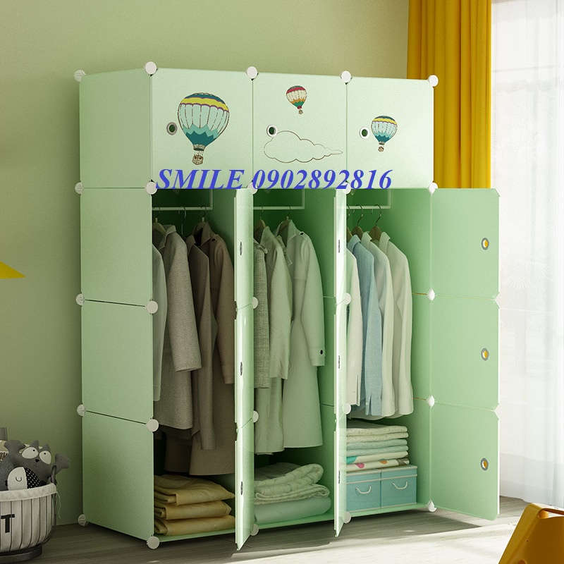 [FREESHIP] TỦ NHỰA LẮP GHÉP 12 Ô THÔNG MINH ĐỂ QUẦN ÁO - ĐỂ VẬT DỤNG