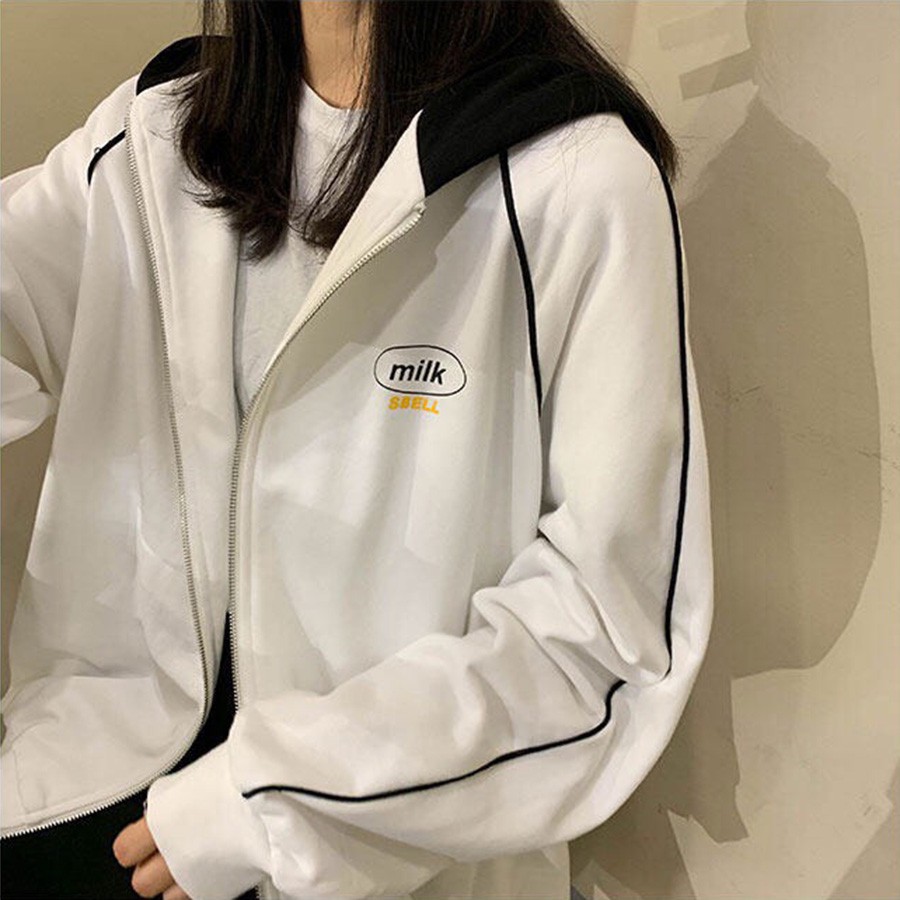 ÁO HOODIE - ÁO KHOÁC NỈ NGOẠI Milk (HD1340 - Sbell) (KHOÁT STORE) | BigBuy360 - bigbuy360.vn