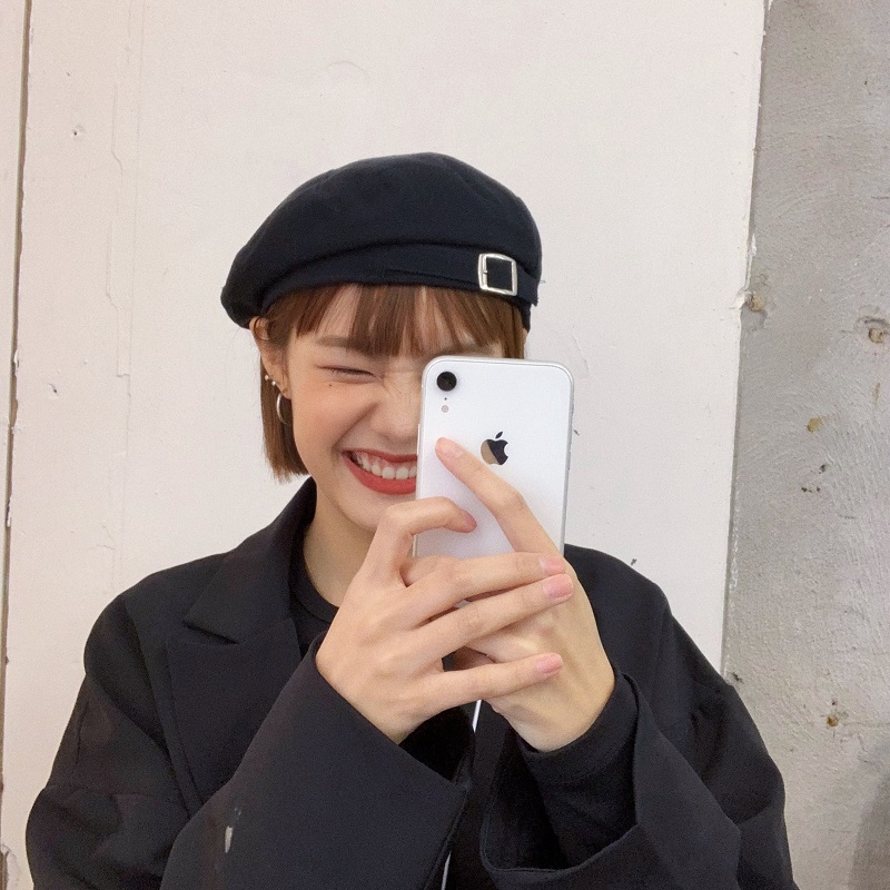 Nón Beret Thời Trang Retro Nhật Hàn Dễ Phối Đồ Cho Nữ