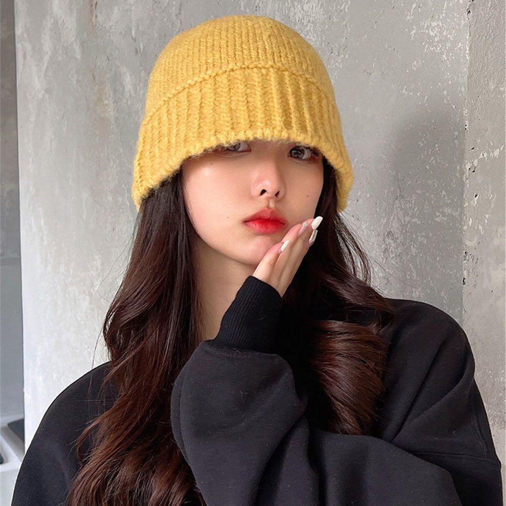 Mũ Bucket Dệt Kim Panama Chống Gió Thời Trang Thu Đông 1