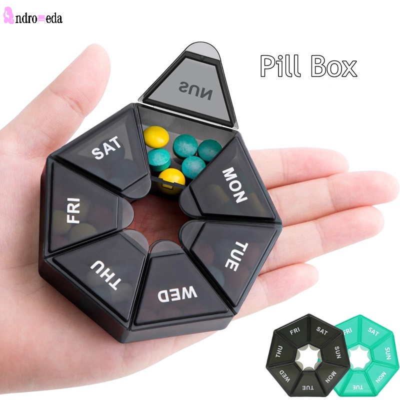 1 Hộp Đựng Thuốc 7 Ngăn Bằng Nhựa Trọng Lượng Nhẹ