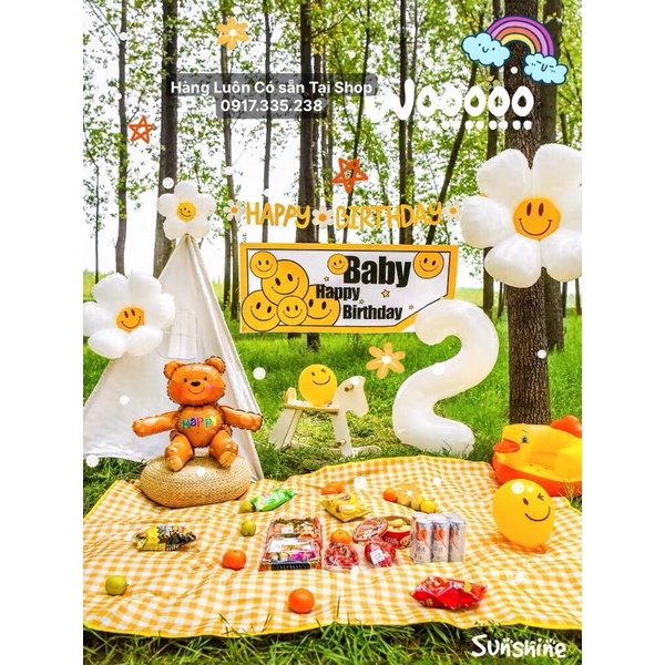 Bóng Hoa CÚC Sinh Nhật,Đầy Tháng,THÔINÔI RẤT XINH HOT TREND