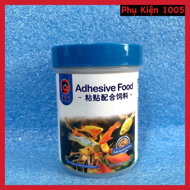 Thức Ăn Dán Kính Cao Cấp Đài Loan Adhesive Food - Lọ 100 Viên