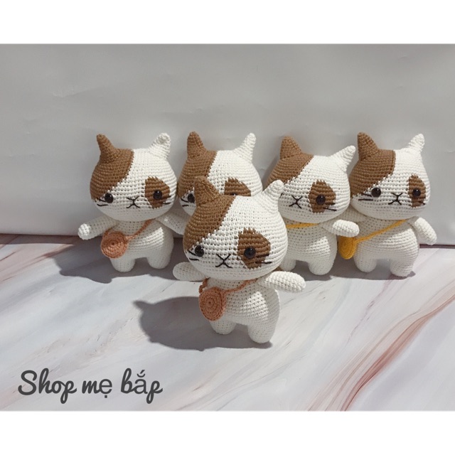 Mèo len  handmade đồ chơi cho bé