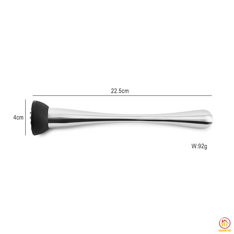 Chày Bar, Chày Dầm Pha Chế [INOX 202 ĐẦU NHỰA DẸT PC] chất liệu dày dăn, an toàn VSTP, giao hàng nhanh chóng