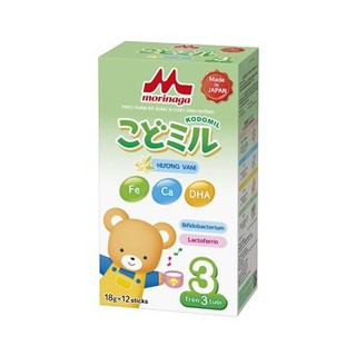 Sữa Morinaga số 3 Hương Vani Kodomil hộp 216g- cho bé từ 3 tuổi trở lên hàng nguyên đai, nguyên tem