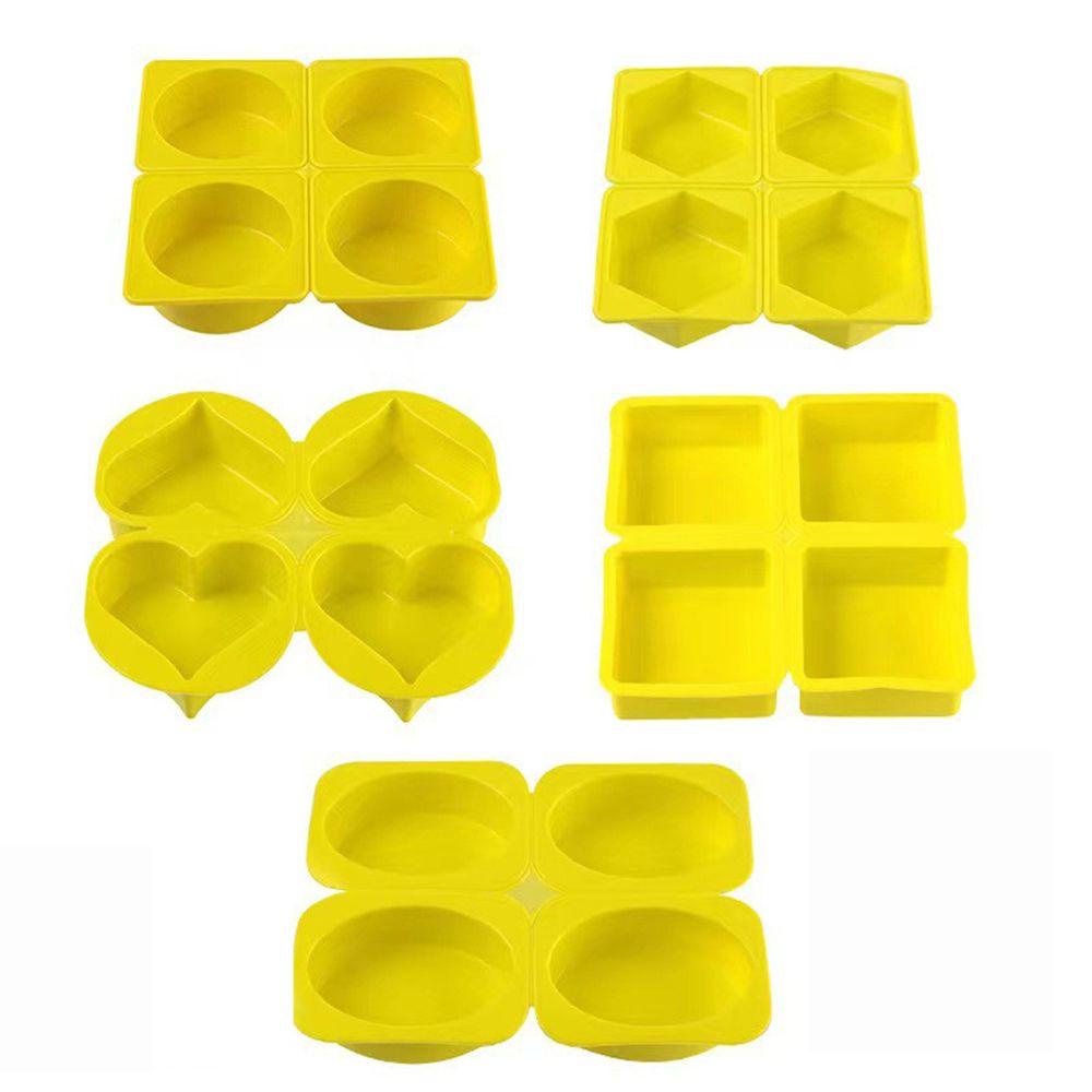 Khuôn Silicone Làm Xà Phòng Handmade 3D 4 Ngăn Hình Bàn Chân Em Bé