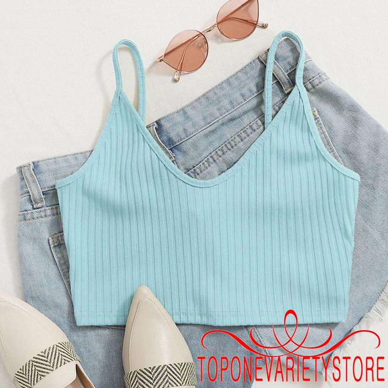 Áo lửng hai dây màu sắc thời trang dành cho nữ