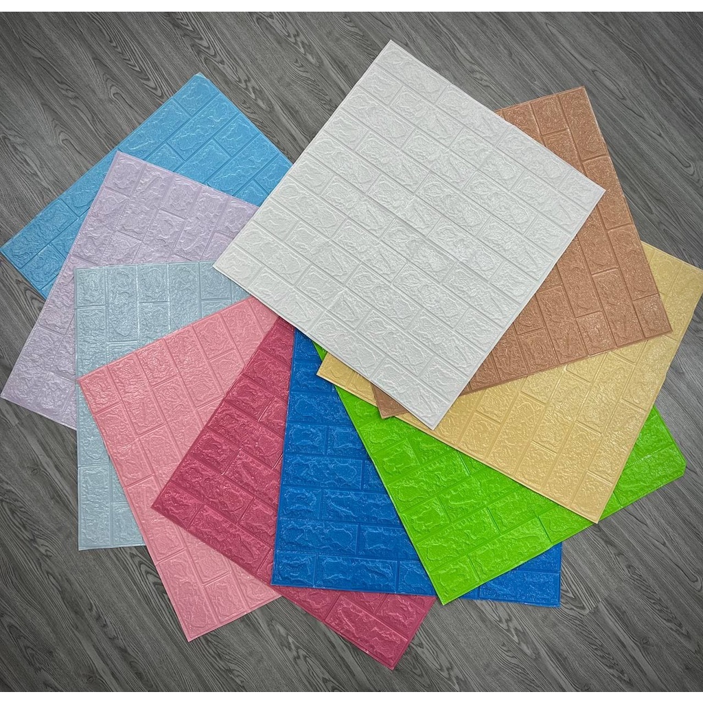 Xốp Giấy dán tường giả gạch 3D Cao Cấp - Khổ 70x77