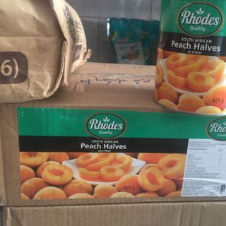 Đào ngâm Rhodes - Lon 825gr