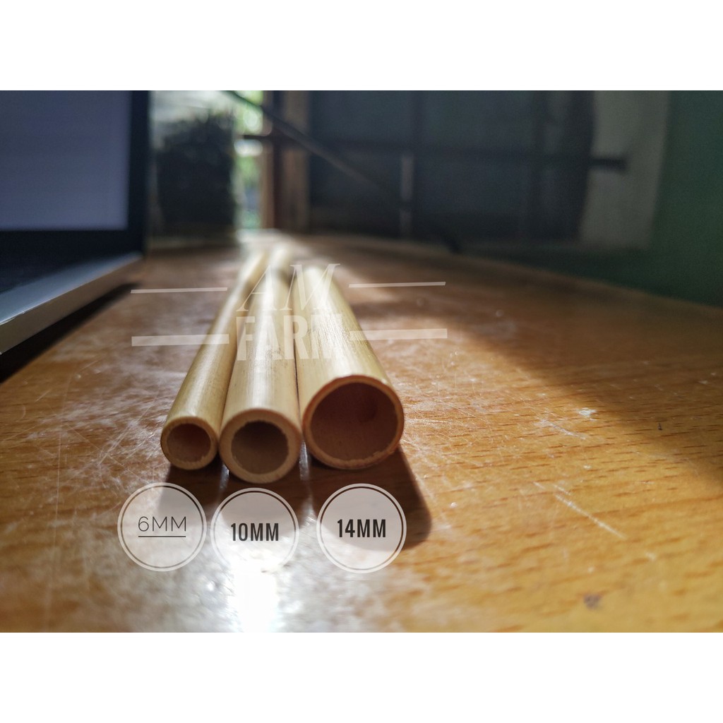 Xưởng sản xuất 100 Ống hút tre loại 1 xuất khẩu loại  uống nước, sinh tố, trà sữa