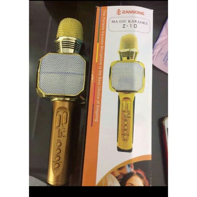 Micro hát karaoke Z10 phiên bản cực ngầu - MICRO KARAOKE KÈM LOA BLUETOOTH 3 TRONG 1