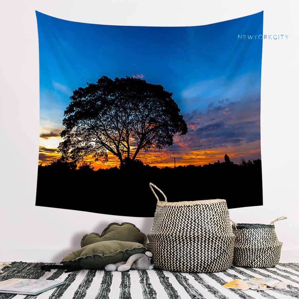 Thảm Treo Tường In Hình Phong Cảnh Núi Non Độc Đáo