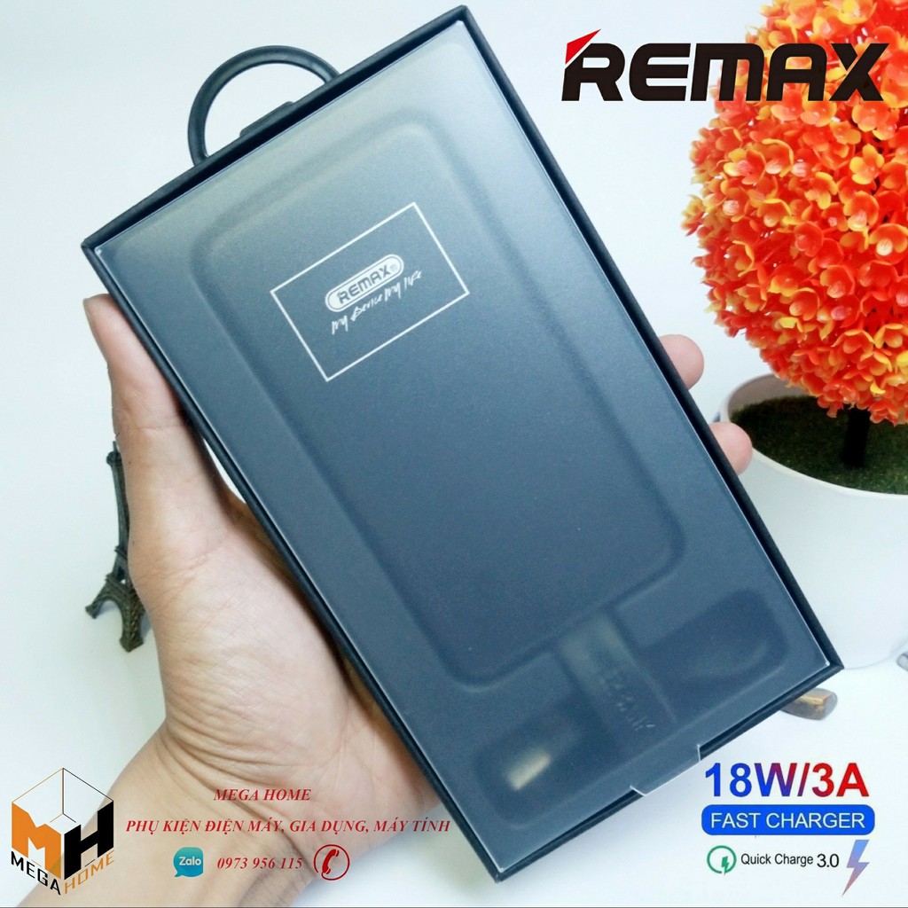 Sạc dự phòng không dây 10000mAh REMAX RPP-105 hỗ trợ sạc nhanh 18W - Pin sạc dự phòng REMAX chính hãng