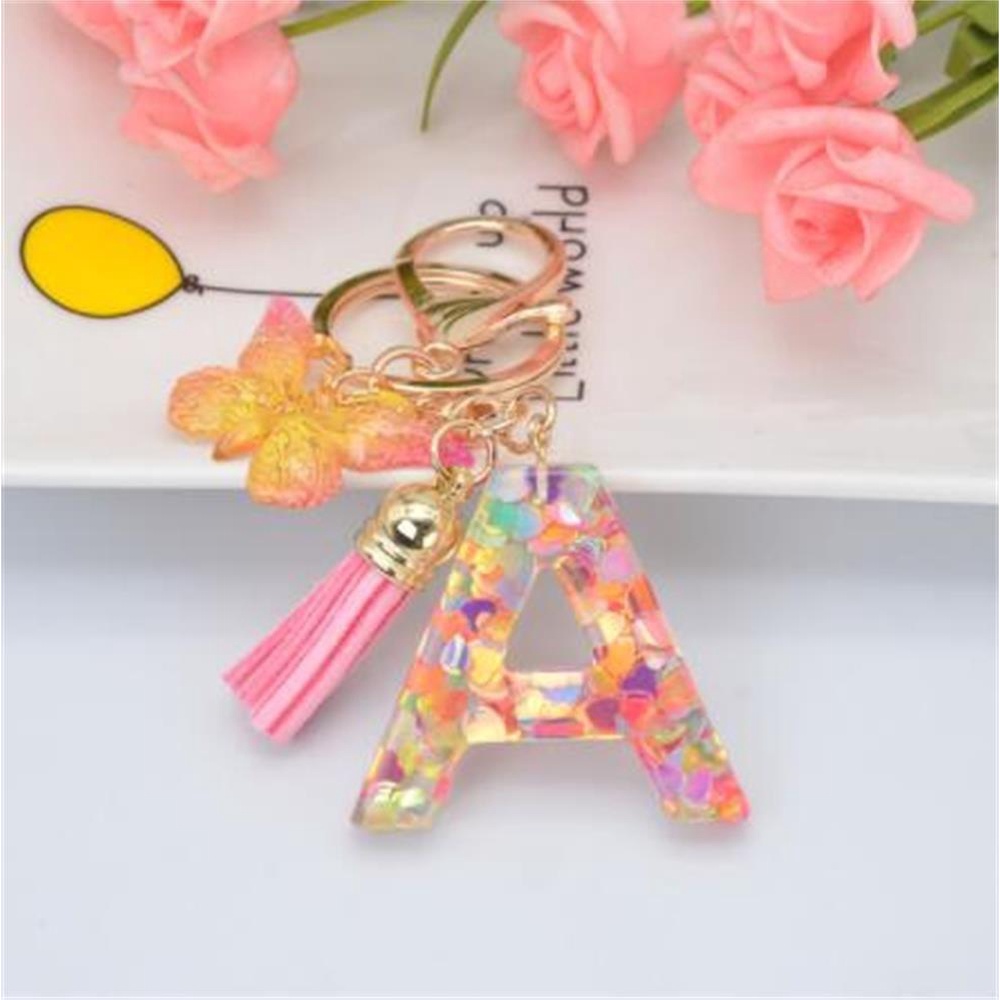 ESPO Móc Khóa Resin Đính Núm Tua Thời Trang
