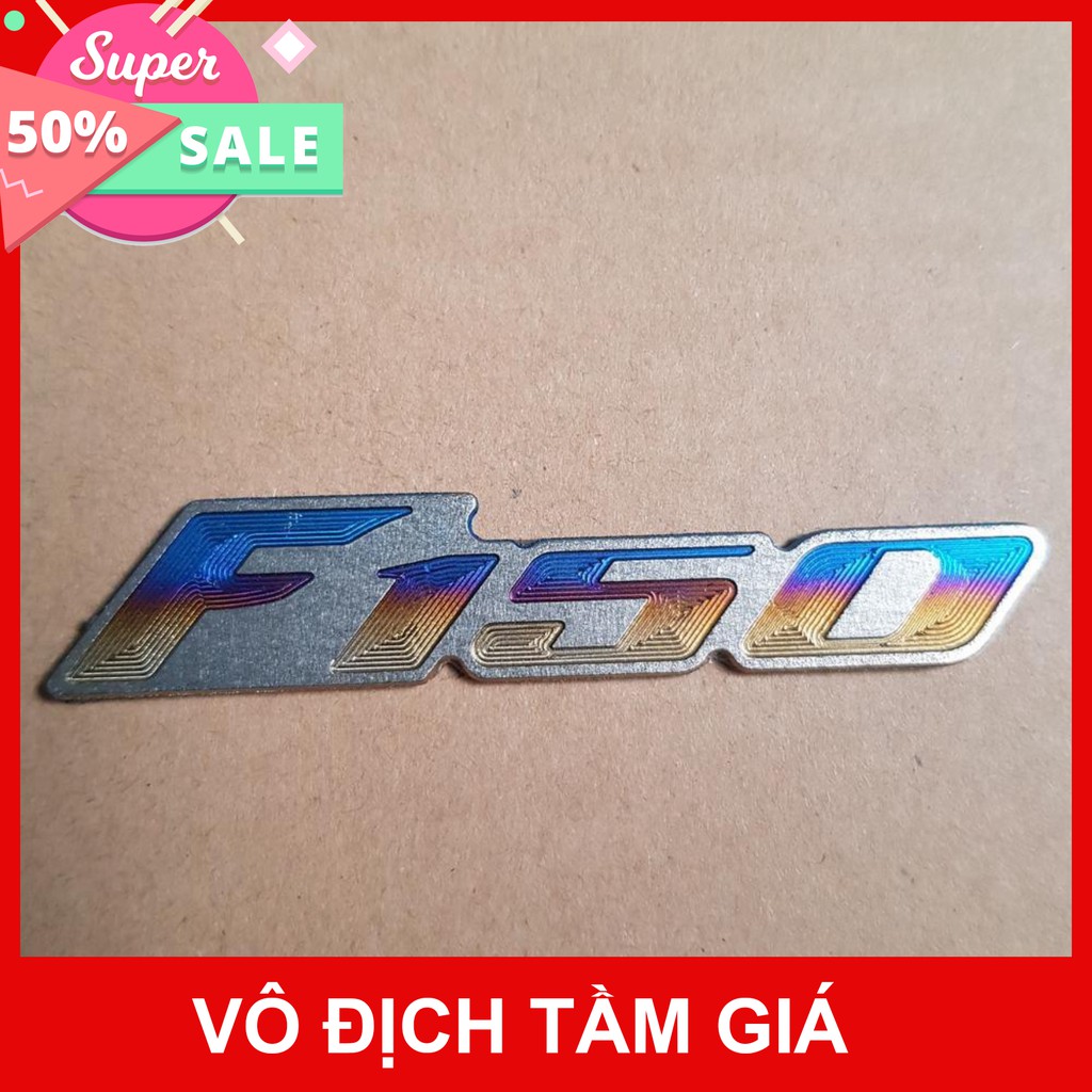 [GIÁ GỐC] TEM DÁN XE MÁY LOGO CHỮ F150 TITAN ĐỘC ĐÁO TRANG TRÍ XE MÁY