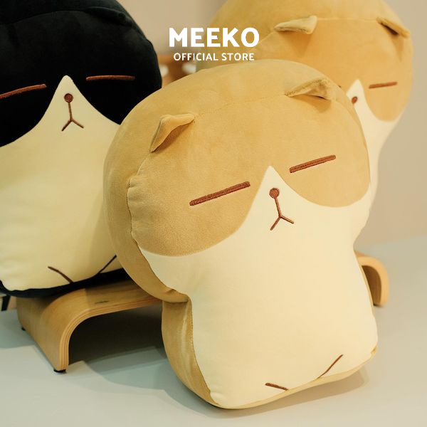 Gấu bông hình mèo bánh mì dễ thương Bami Cat chất vải mềm mịn size 40cm MEEKO