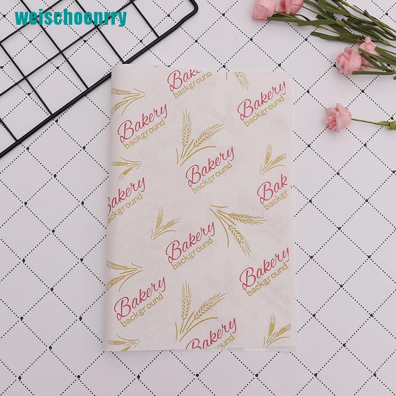 Rér●Set 100 Giấy Gói Bánh Mì / Hamburger Tiện Lợi Dễ Sử Dụng