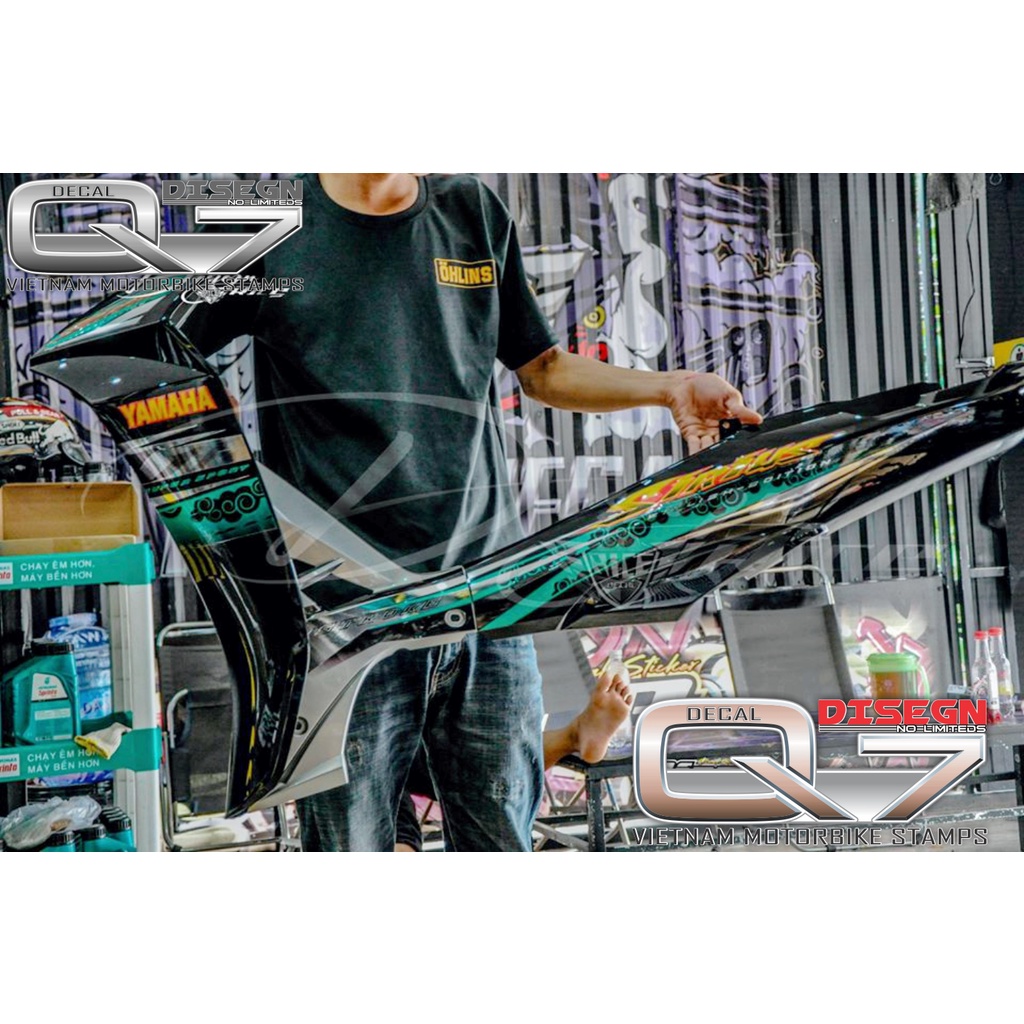 Tem Rời Sirius 110 Xanh Đen