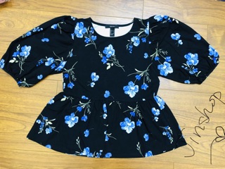 Áo babydoll hoạ tiết