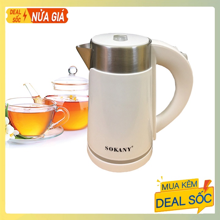 Ấm Siêu Tốc Đun Nước SOKANY 1L [BH 12 Tháng]