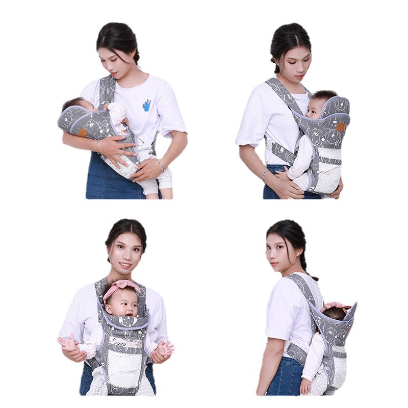 [HCM]Địu Em Bé Sơ Sinh Có Đỡ Cổ Đa Năng Gọn Nhẹ Hàng Chất Lượng Cao, Đai Địu Em Bé Đi Xe Máy-MY-BD01H