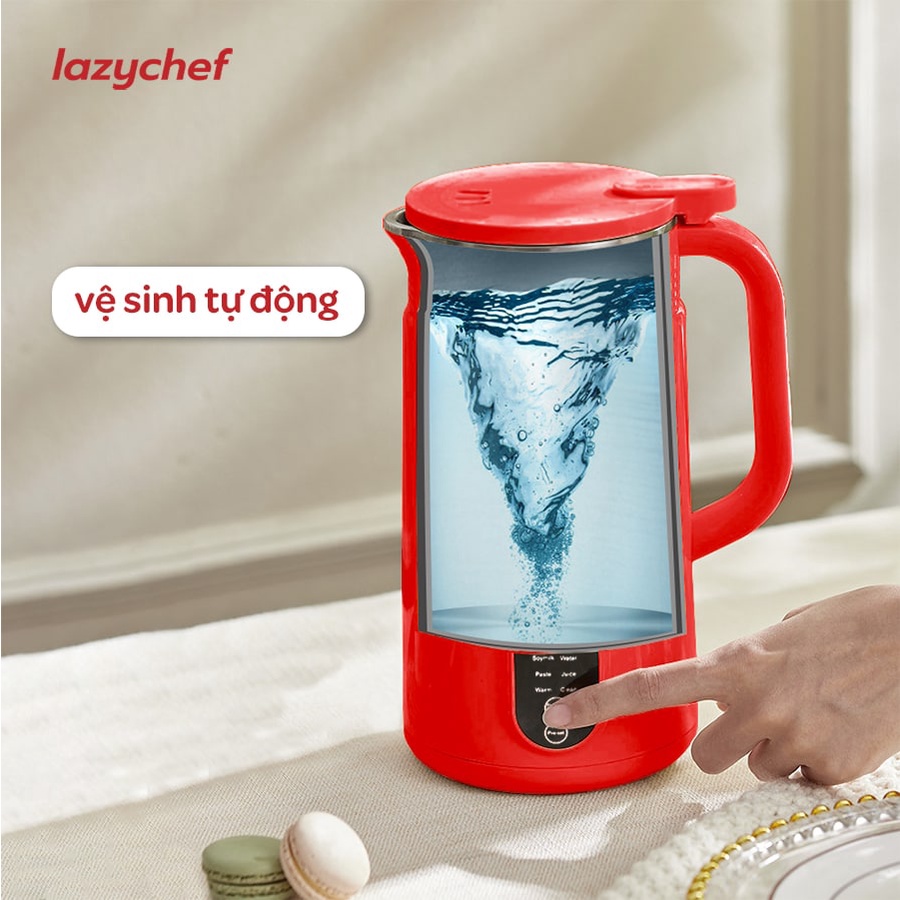 Máy xay nấu đa năng Lazy Chef 5 trong 1 - Dung tích 800 ml, công nghệ Đức - Bảo hành chính hãng 24 tháng
