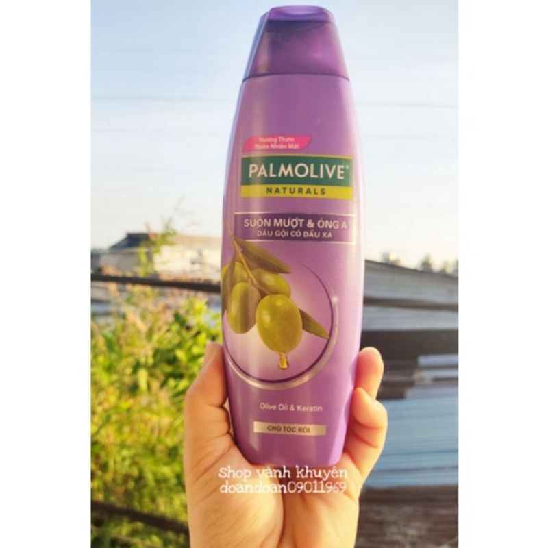 Dầu gội có dầu xả Palmolive Dưỡng Ẩm bổ sung từ sữa dừa và olive 180ml/chai