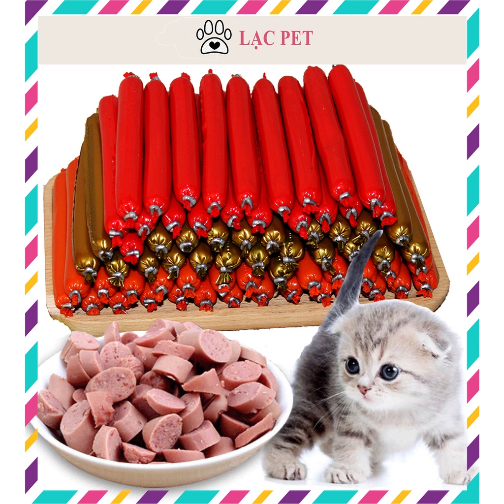 Xúc Xích Cho Chó Mèo 15Gr - Món Quà Vặt Tuyệt Vời Dành Cho Thú Cưng - Mix 3 Vị Giao Ngẫu Nhiên