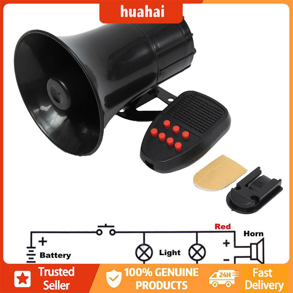 Còi báo động âm thanh lớn gắn cảnh sát phòng cháy chữa cháy 12 V 7