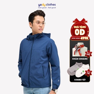 Áo khoác gió nam YODY 2 lớp cao cấp cản gió, cản bụi, chống thấm AKM4027 !
