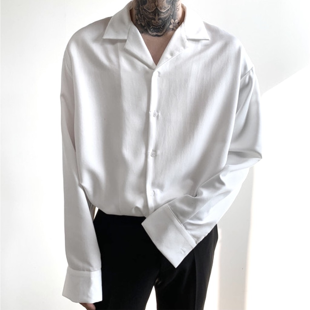 ÁO SƠ MI trắng cổ vest CHUOTTRANG Tay Dài KKL | BigBuy360 - bigbuy360.vn