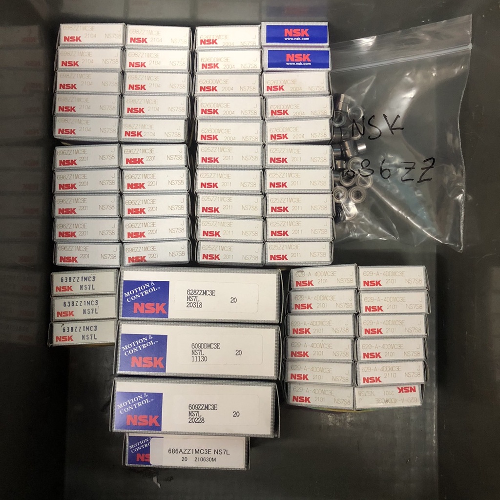 NSK 625zz 626zz 629DD 628ZZ 609ZZ 686ZZ 696ZZ 638ZZ vòng bi kích thước nhỏ