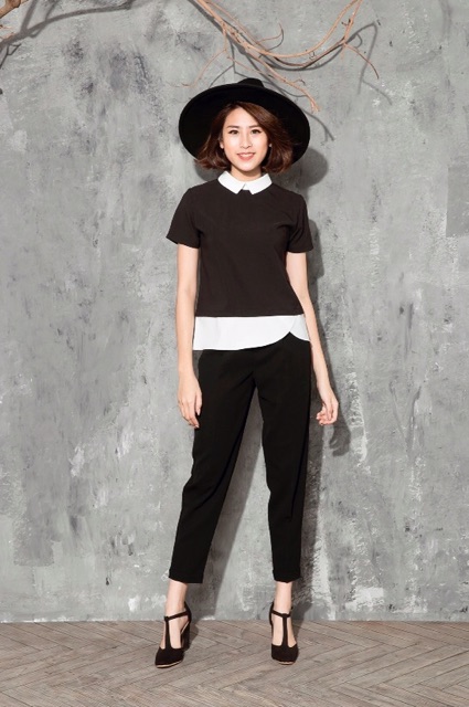 Quần baggy sắn gấu vải sạn | BigBuy360 - bigbuy360.vn